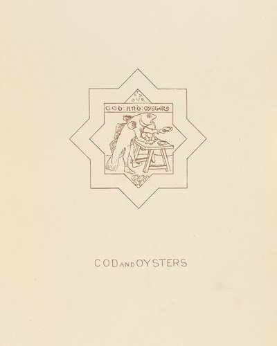 Cod and Oysters, 1878 by William Burges